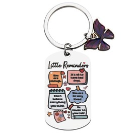 Inspiration Gifts for Women Positive Affirmation Little Reminders Keyring for Daughter Sister Encouragement Birthday Gifts for BFF Granddaughter Girlfriend Inspiration Gifts for Women Men Keychain