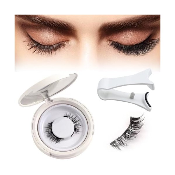 MOVVIYE Magnetic Eyelashes, Magnetic Eyelashes with Applicator, 2025 New Reusable