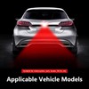 lekiliky Car Laser Rear Fog Light, High-Brightness Waterproof Laser Fog