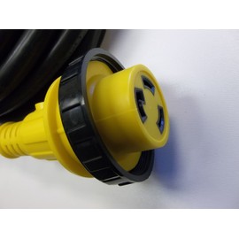 25' RV power supply cord 30 amp removable detachable twist lock plug