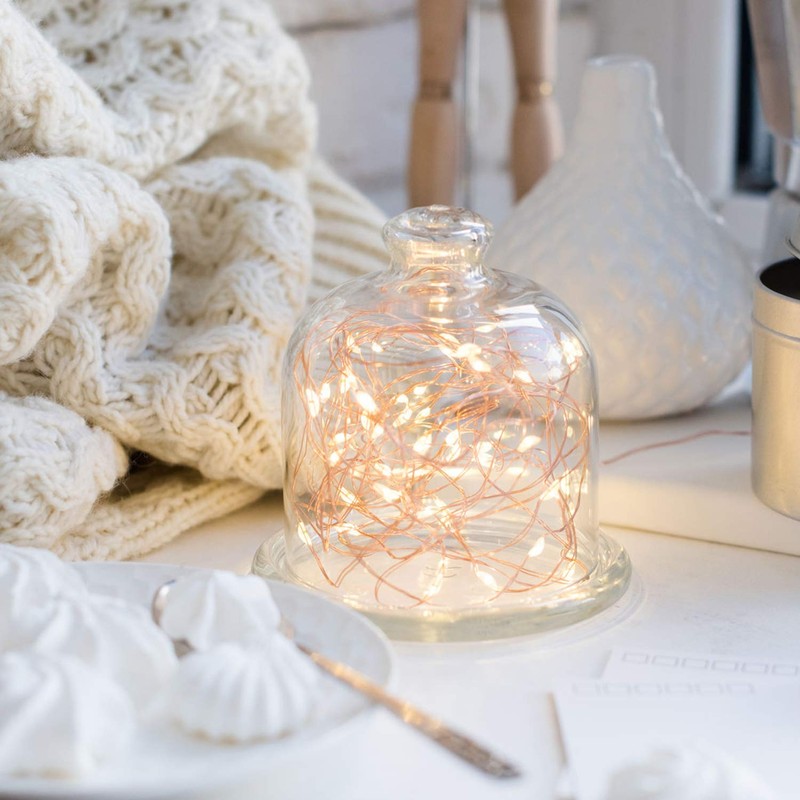 [2 Pack] Tenergy Battery Operated LED String Lights, Includes 6