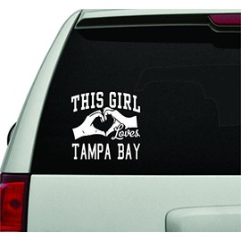 This Girl Loves Tampa Bay Decal Sticker Car Window Truck Laptop Tablet