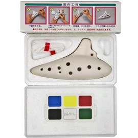Ocarina (Large) [Plain White Ocarina that you can paint and enjoy playing] [Finished Product]