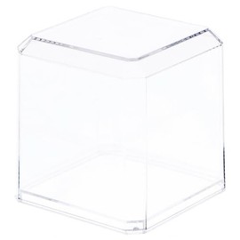 Pioneer Plastics 033C-UV Clear Plastic Baseball Display Case (UV Resistant), 3" W x 3" D x 3" H, Pack of 6