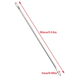 Double Eyed Transfer Needle MTQY 4PCS 9cm Double-Eyed Transfer Needle for Brother Knitting Machine KR830 KR838 KR850 KR890 SRP325 SRP50 SRP60 SRP60N Double Eye Needle