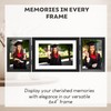Triple Photo Picture Frame 6 x 4, Black, Holds 3