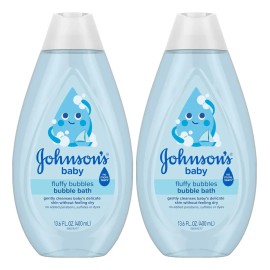 Baño De Burbujas Para Bebé Johnson's Fluffy Bubbles 400 Ml,