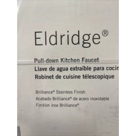 DELTA Eldridge 1-Handle Pull Down Sprayer Faucet w/ ShieldSpray in Stainless NEW