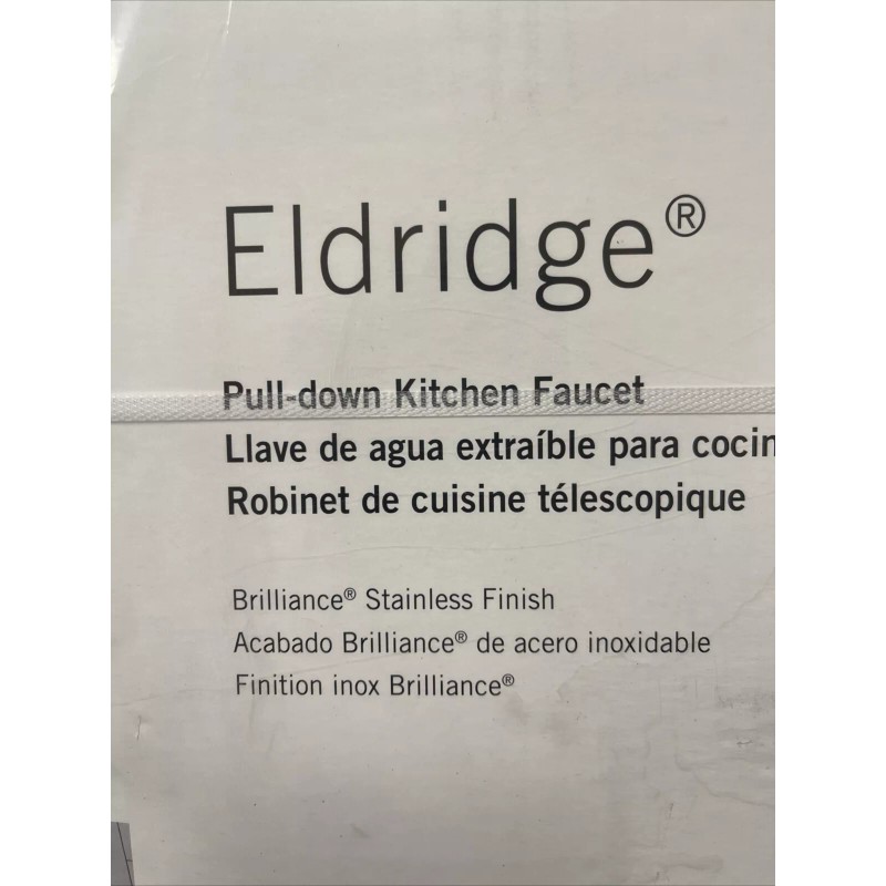 DELTA Eldridge 1-Handle Pull Down Sprayer Faucet w/ ShieldSpray in