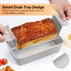Barlket Meat Loaf Pan Set Nonstick, 2-Set Large Meatloaf Pan
