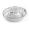 7" Round Aluminum Foil Take-Out Pan 50 Pack -Disposable Tin