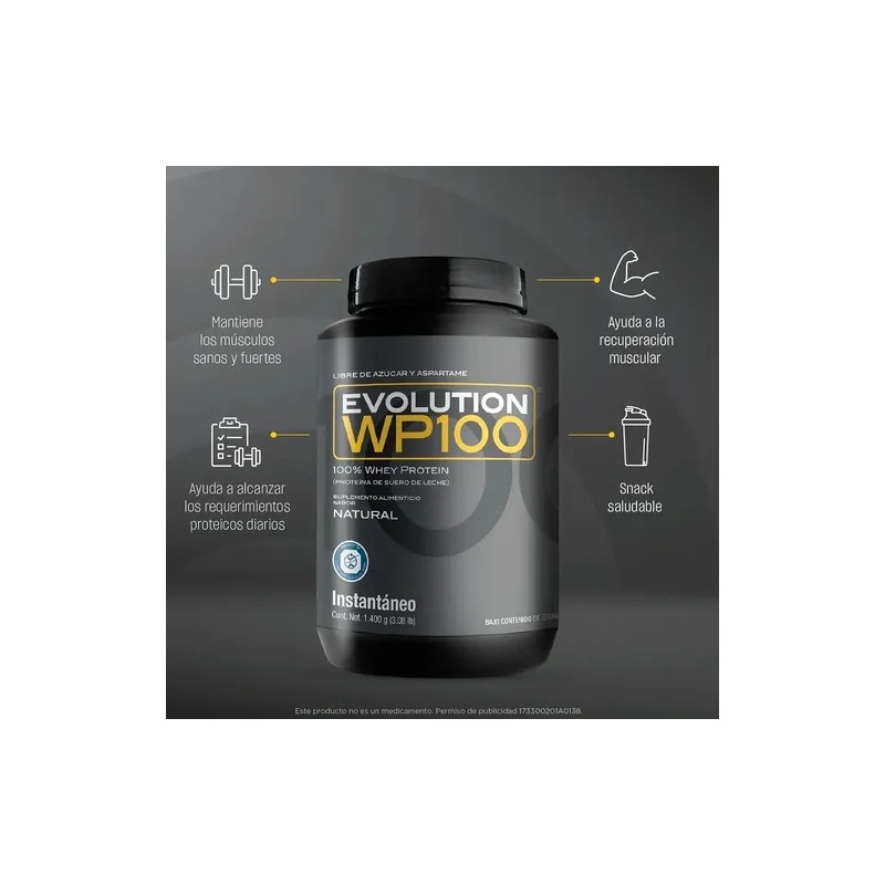 Evolution Wp100 Proteína de Suero de Leche, 0 Carbs Y