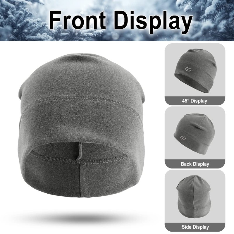 HASAGEI Thermal Running Hat - Men's Skull Cap Cycling Cap