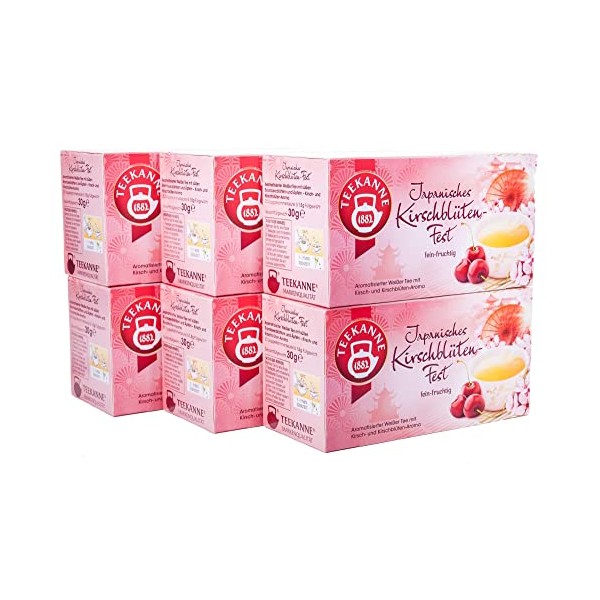 Teekanne Japanese Cherry Blossom Tea 20 Bags (6er Pack)