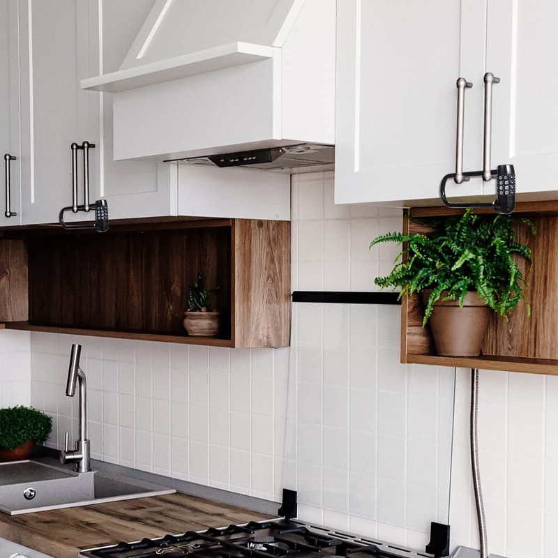 Shimeyao 6 Pieces 6 Inch Long Shackle Combination Lock 4