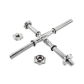 Rowland Harbor Threaded Dumbbell 12.614.214.815.718.119.722inch(32353840465056cm) curved HandlesAdjustable Dumbbell Bar Handles Fit 1 inch Standard Weight Plate Weightlifting