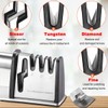 Knife Sharpeners, Best 4 in 1 Manual Kitchen Knives &