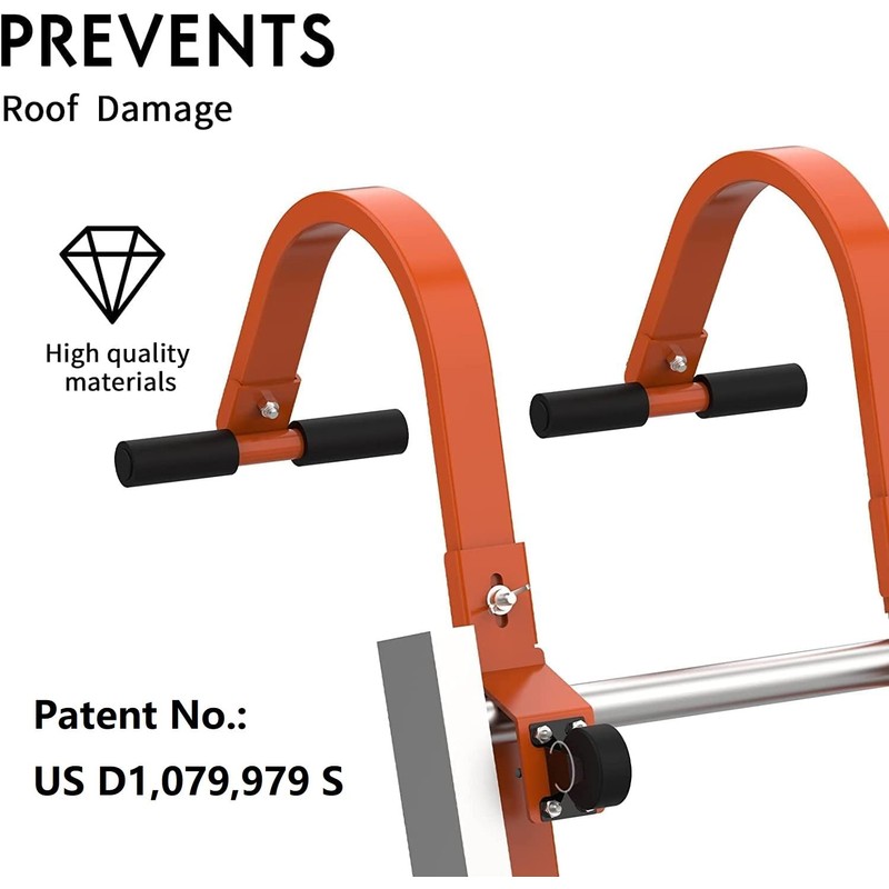 2 Pack Heavy Duty Roof Ladder Hook with Wheel,Extension Ladder