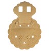 Brass Hasp Buckle Lock Retro Design 8cm Diameter Rust Resistance