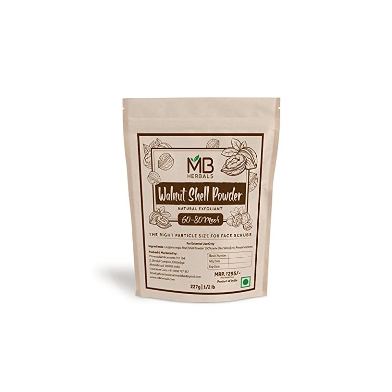 MB Herbals Walnut Shell Powder 227g | 8 oz/Half Pound