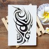 Large Tribal Temporary Tattoos, Big Totem Tattoo Stickers for Men
