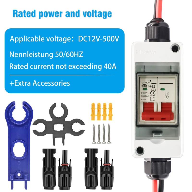 DC Isolator Switch PV System, Circuit Breaker PV DC, PV