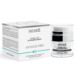 Rebel Antiage Pro Face Cream, Ultra Moisturising Anti-Wrinkle Cream Specially for Dehydrated and Tone-Free Skin, with Hyaluronic Acid and Peptides, Moisturising and Invigorating