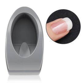 Dip Nail Container, Smile Line Maker, French Manicure Moulding, French Tip Dip Nail Powder Tray, Nail Art DIY Accessories (Grey)