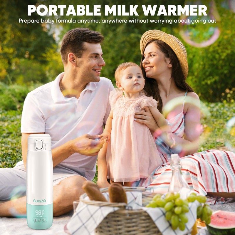 Portable Bottle Warmer for Travel,Portable Milk Warmer for Baby-12oz Ceramic