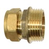 UKDD® 15mm Compression by 3/4" BSP Brass Male Iron Coupler