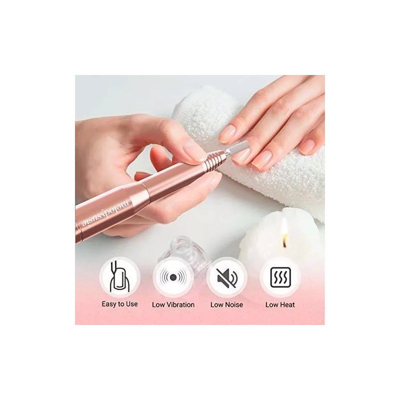 MelodySusie Kit De Manicure Para Uñas, Lima De Uñas Electrica