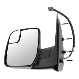 TRQ Left Mirror Drivers Side Compatible with 2010-2014 Ford E-150 E-250 2010-2017 E-350 Super Duty E-450 Super Duty FO1320396