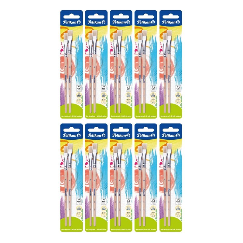 Pelikan Assorted Bristle Brushes, Bristle brush: S 613