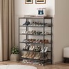 INGIORDAR Shoe Rack Organizer 6 Tier Metal Organizer Shelf with