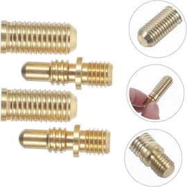 Liahelianx 2 Sets Billiard Cue Joint Screws-Copper Alloy Precision Replacement Parts with Universal Compatibility for Pool Cue Maintenance,Enhanced Performance Hardware Accessories & Extension Rods