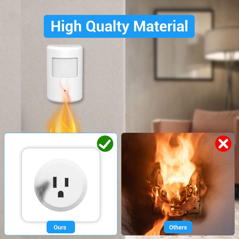 SEHOMY Motion Sensor Switch with Outlet for Bathroom Kitchen, Control