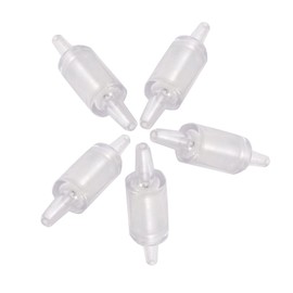 Jardin Plastic Non-Return 5-Piece Air Pump Check Valves for Aquarium, Clear