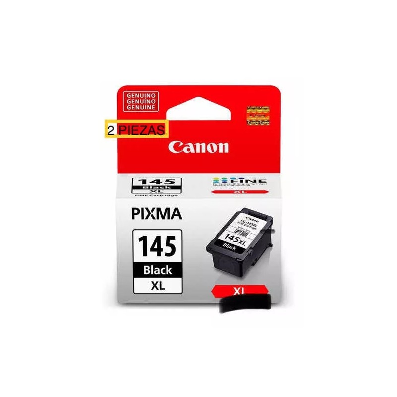 Canon Cartucho Canon Pg-145 Xl Negro Original 2 Piezas Color