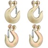GENHAKON 4 Pack 1/2 inch Forged Steel Clevis Slip Hook