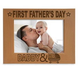 Kate Posh - First Father's Day with Daddy & Me Picture Frame (5x7-Horizontal)