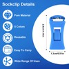 Pack of 50 Colourful Sock Clips for Washing Machine and
