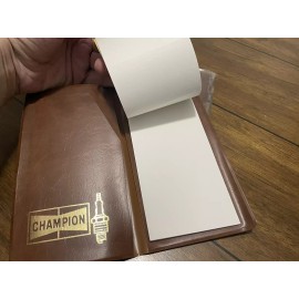 Champion NOS- Unused -Vintage  Champion Spark Plugs Dealer Notepad Booklet