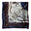 REGANOIR Scarf, Large, Thin, Silk-like, Satin Fabric, Stylish, Bag, 35.4