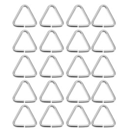 EMSea 20pcs Sink Stopper Triangle Buckle Drain Plug Chain Triangles Hook for Bathtub Kitchen Sink Bathroom Wash Basins Drain Stopper Chain Triangles Buckle