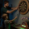CoolGift Mart Light Up Dart Stand, Wooden Dart Holder with