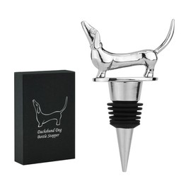Dachshund Wine Bottle Stopper, Dachshund Gifts, Sausage Dog Gifts, Wine Gifts Wiener Dog Doxie Gifts Birthday Gifts Christmas Gifts for Men Women Dog Lovers, with Gift Box