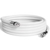 THE CIMPLE CO 50 Foot White - Solid Copper Coax