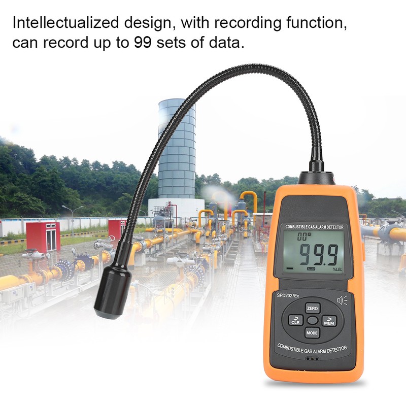 SPD202/EX Digital Combustible Gas Detector Natural LPG Coal Alarm Tester