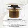 Westbrass Mushroom Tip-Toe Tub Trim Set with Floating Faceplate, Polished