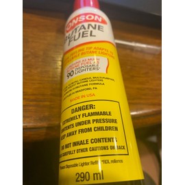 Ronson Lot of  4 Ronson Butane Fuel 290 ml with universal fueling tips